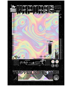 VAPOR95 Trapped In The Code Poster