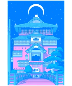 VAPOR95 Twilight Pagoda Poster