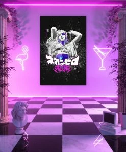 VAPOR95 Cybervision Poster -VAPOR95 SHOP 24x36 CyberVision Purple