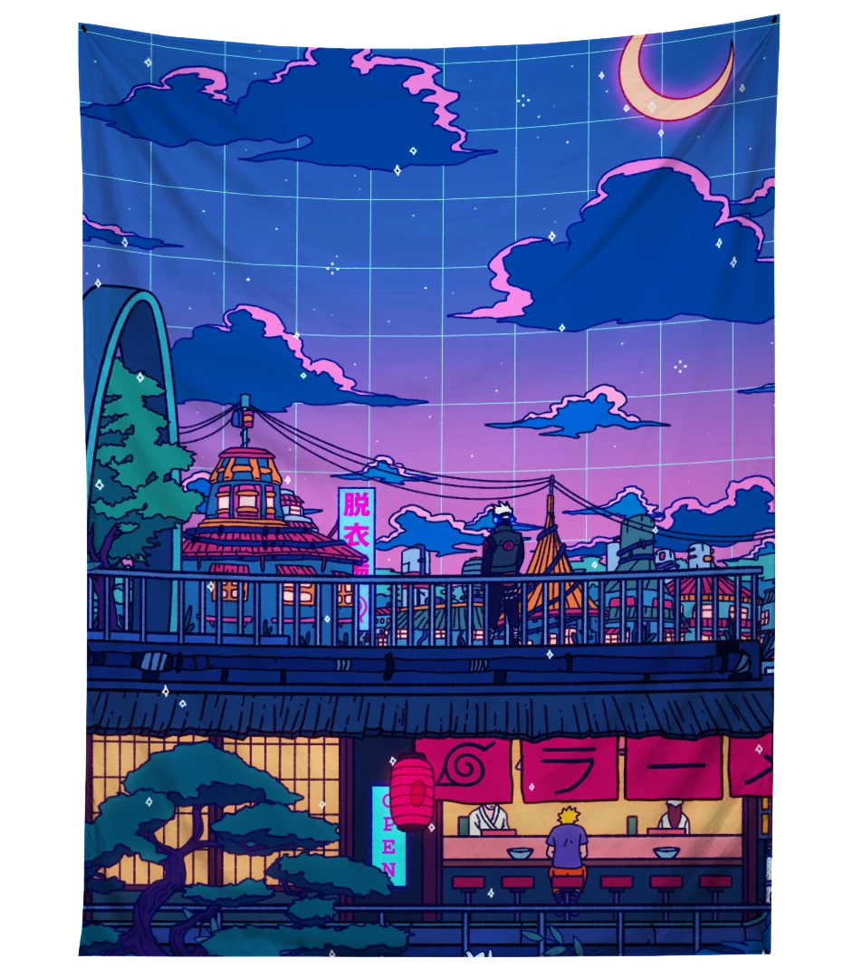 T6 Ramen Village Tapestry 1 T6 Ramen Village Tapestry