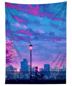 T6 Plum Sky Ride Tapestry