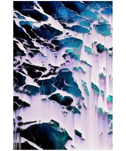 VAPOR95 SHOP 9 VAPOR95 Fractal Land Poster