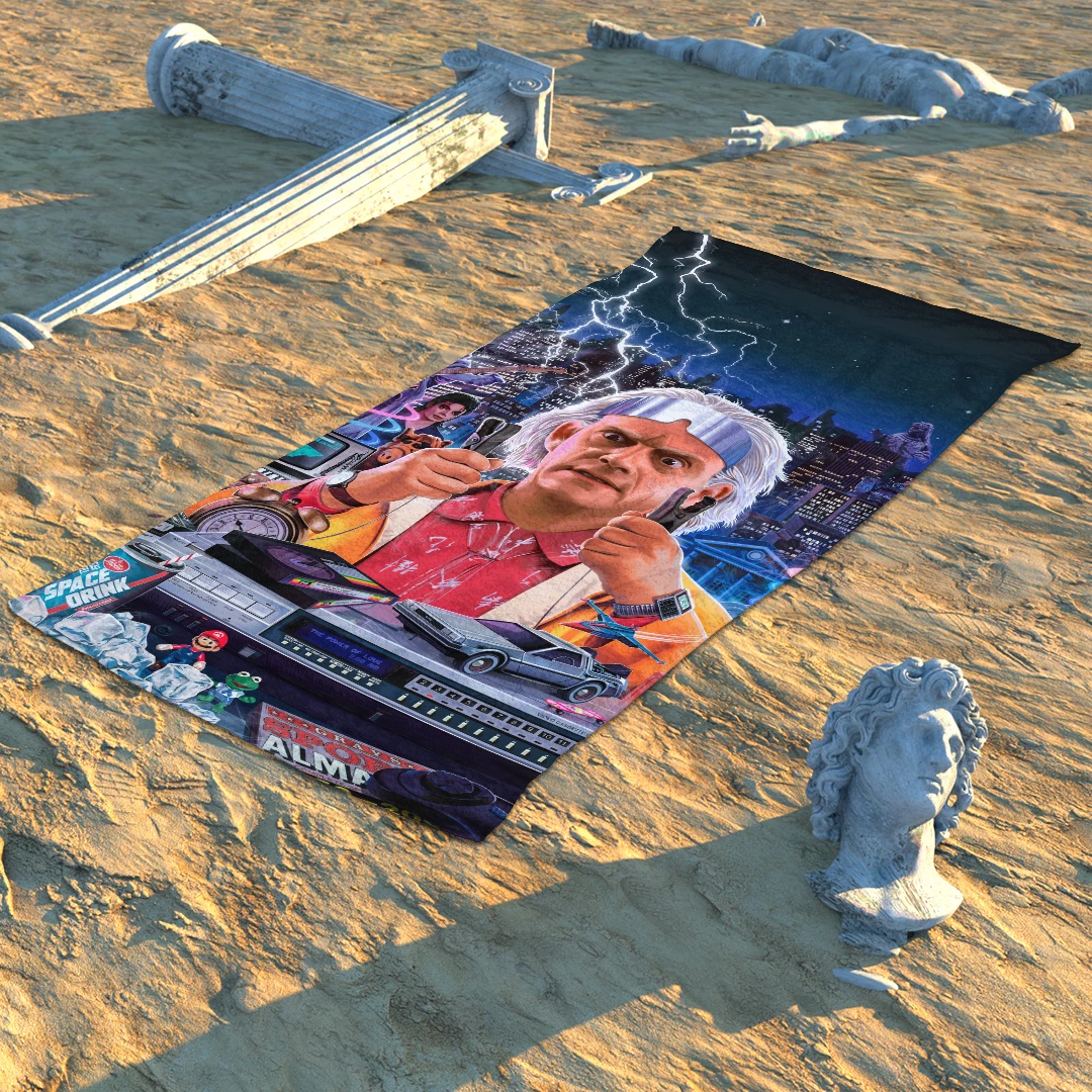 T6 Great Scott! Beach Towel 2 T6 Great Scott! Beach Towel - Image 2