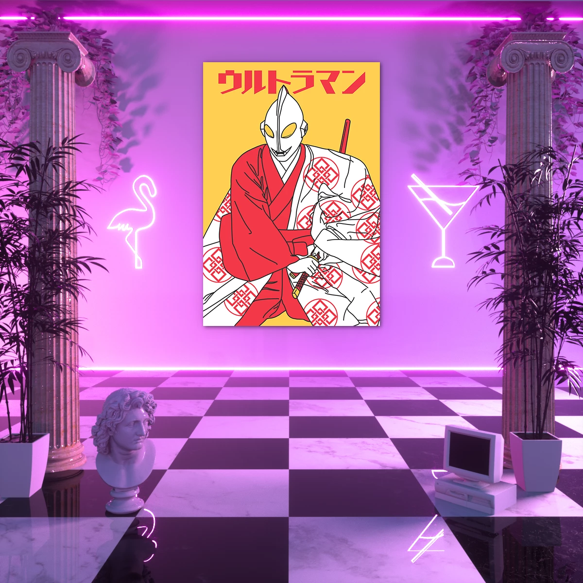 VAPOR95 Samurai Ultraman Poster 2 VAPOR95 Samurai Ultraman Poster - Image 2