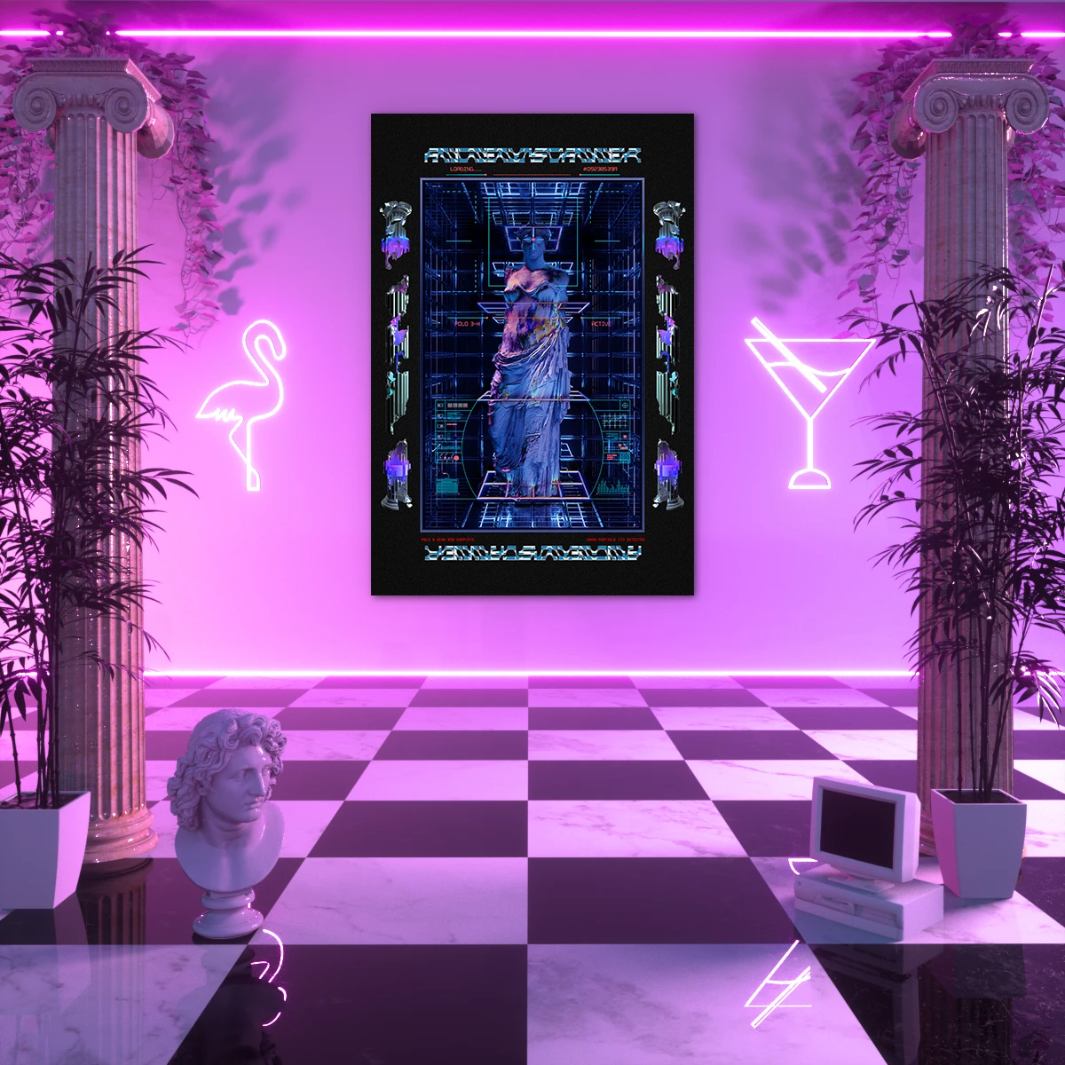 VAPOR95 Scanning The Ancients Poster 2 VAPOR95 Scanning The Ancients Poster - Image 2