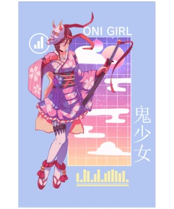 VAPOR95 Oni Girl Poster